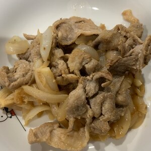 新玉ねぎで柔らか～！豚肉の甘辛炒め☆